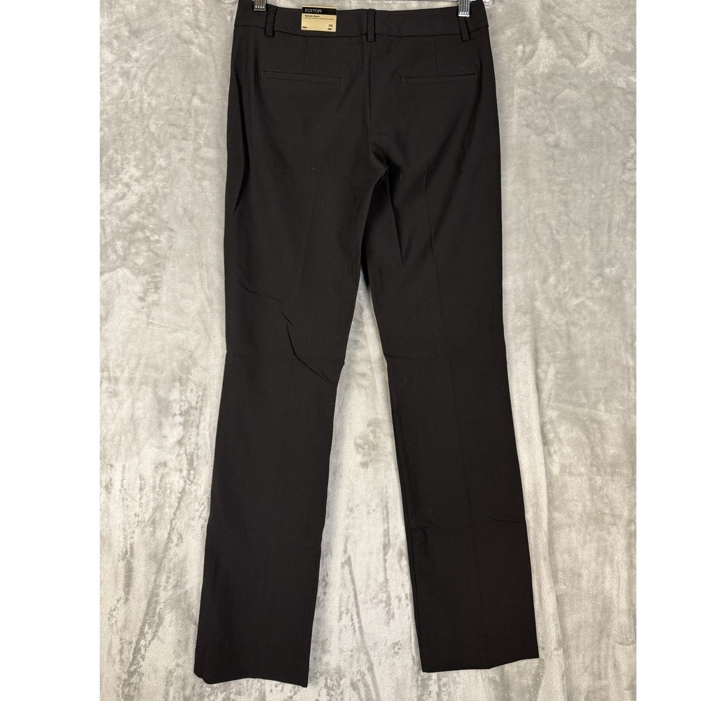 EXPRESS EDITOR Barely Boot Low Rise Black Pants W… - image 2